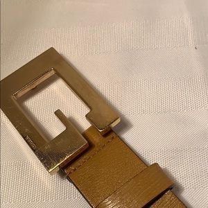 Gucci Camel Leather Belt